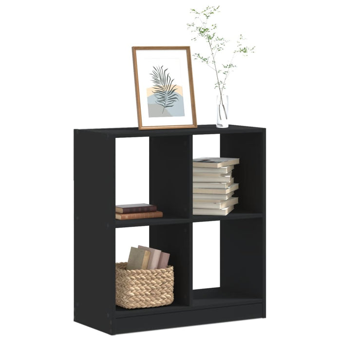 vidaXL Bookcase Black 68.5x32x75 cm Engineered Wood