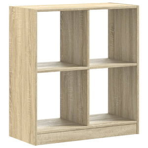 vidaXL Bookcase Sonoma Oak 68.5x32x75 cm Engineered Wood