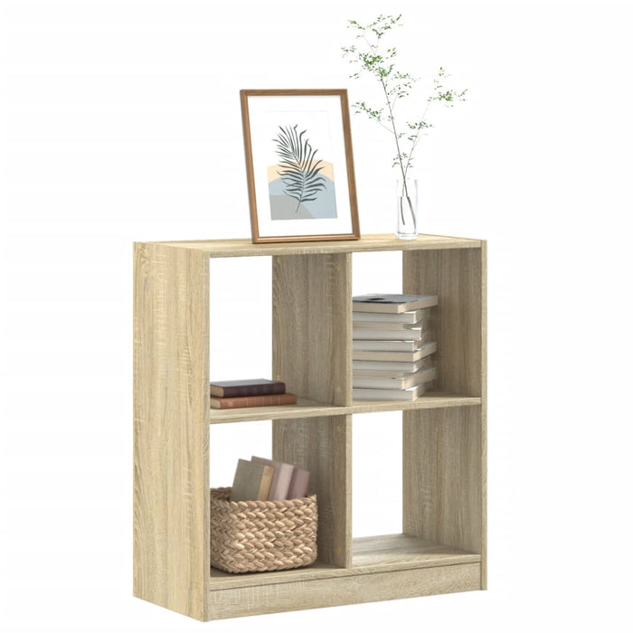 vidaXL Bookcase Sonoma Oak 68.5x32x75 cm Engineered Wood