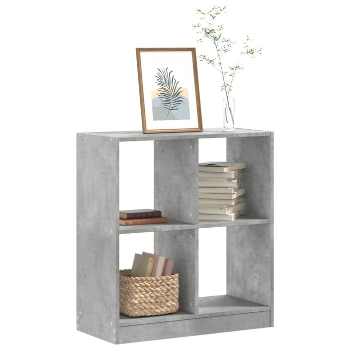 vidaXL Bookcase Concrete Grey 68.5x32x75 cm Engineered Wood