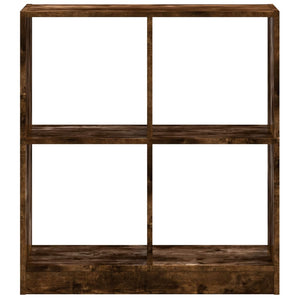 vidaXL Bookcase Smoked Oak 68.5x32x75 cm Engineered Wood