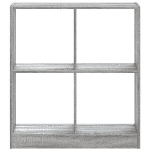 vidaXL Bookcase Grey Sonoma 68.5x32x75 cm Engineered Wood