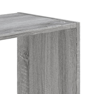 vidaXL Bookcase Grey Sonoma 68.5x32x75 cm Engineered Wood