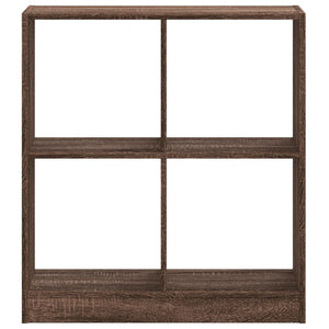 vidaXL Bookcase Brown Oak 68.5x32x75 cm Engineered Wood