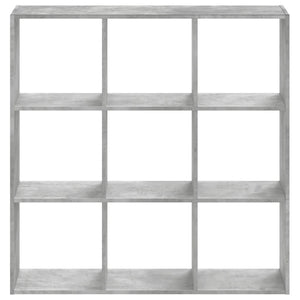 vidaXL Bookcase Concrete Grey 102x32x102 cm Engineered Wood