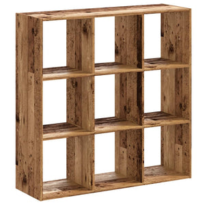 vidaXL Bookcase Old Wood 102x32x102 cm Engineered Wood