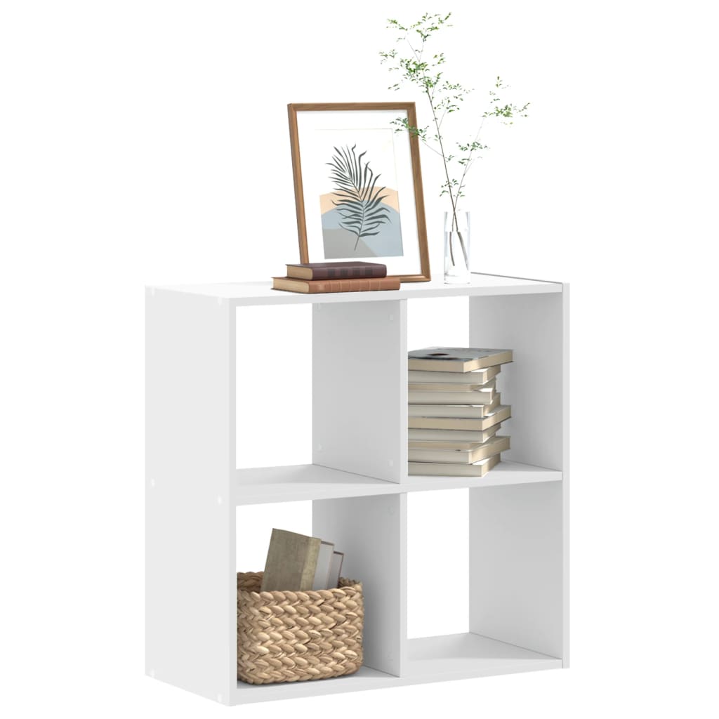 vidaXL Bookcase White 68.5x32x68.5 cm Engineered Wood