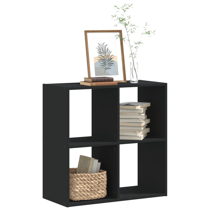 vidaXL Bookcase Black 68.5x32x68.5 cm Engineered Wood