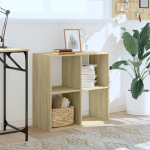 vidaXL Bookcase Sonoma Oak 68.5x32x68.5 cm Engineered Wood