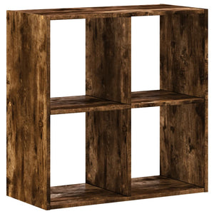 vidaXL Bookcase Smoked Oak 68.5x32x68.5 cm Engineered Wood