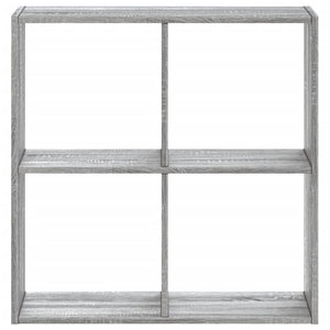 vidaXL Bookcase Grey Sonoma 68.5x32x68.5 cm Engineered Wood