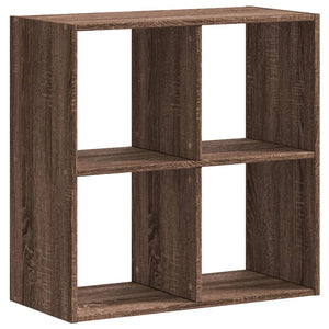 vidaXL Bookcase Brown Oak 68.5x32x68.5 cm Engineered Wood