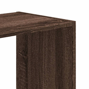 vidaXL Bookcase Brown Oak 68.5x32x68.5 cm Engineered Wood