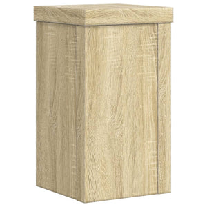 vidaXL Plant Stands 2 pcs Sonoma Oak 10x10x18 cm Engineered Wood