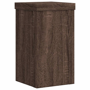 vidaXL Plant Stands 2 pcs Brown Oak 10x10x18 cm Engineered Wood