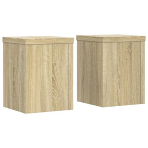 vidaXL Plant Stands 2 pcs Sonoma Oak 15x15x20 cm Engineered Wood