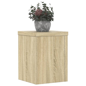 vidaXL Plant Stands 2 pcs Sonoma Oak 15x15x20 cm Engineered Wood