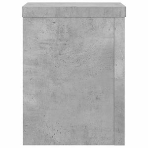 vidaXL Plant Stands 2 pcs Concrete Grey 15x15x20 cm Engineered Wood