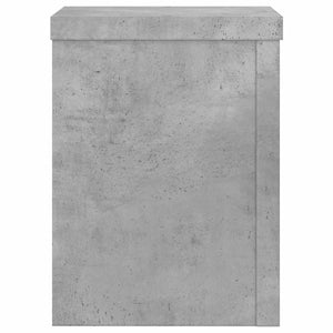 vidaXL Plant Stands 2 pcs Concrete Grey 15x15x20 cm Engineered Wood