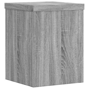 vidaXL Plant Stands 2 pcs Grey Sonoma 15x15x20 cm Engineered Wood