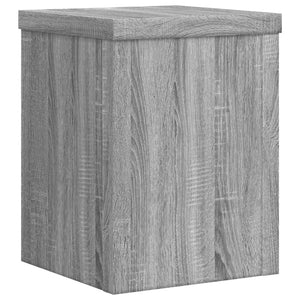 vidaXL Plant Stands 2 pcs Grey Sonoma 15x15x20 cm Engineered Wood