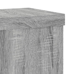 vidaXL Plant Stands 2 pcs Grey Sonoma 15x15x20 cm Engineered Wood