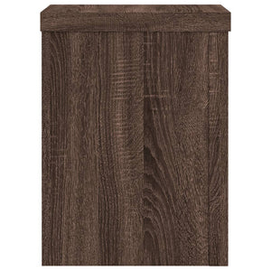 vidaXL Plant Stands 2 pcs Brown Oak 15x15x20 cm Engineered Wood