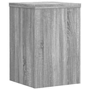 vidaXL Plant Stands 2 pcs Grey Sonoma 20x20x30 cm Engineered Wood