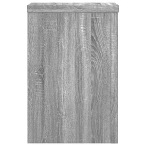 vidaXL Plant Stands 2 pcs Grey Sonoma 20x20x30 cm Engineered Wood