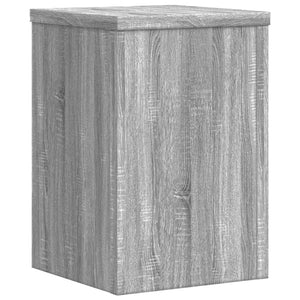 vidaXL Plant Stands 2 pcs Grey Sonoma 20x20x30 cm Engineered Wood