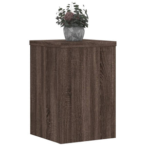 vidaXL Plant Stands 2 pcs Brown Oak 20x20x30 cm Engineered Wood