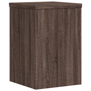 vidaXL Plant Stands 2 pcs Brown Oak 20x20x30 cm Engineered Wood