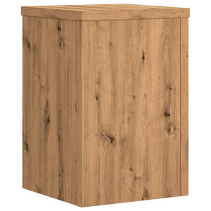 vidaXL Plant Stands 2 pcs Artisan Oak 20x20x30 cm Engineered Wood