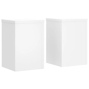 vidaXL Plant Stands 2 pcs White 25x25x35 cm Engineered Wood