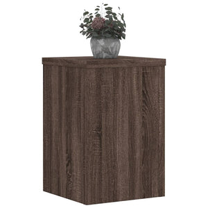 vidaXL Plant Stands 2 pcs Brown Oak 25x25x35 cm Engineered Wood