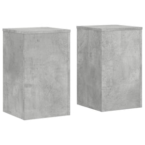 vidaXL Plant Stands 2 pcs Concrete Grey 30x30x50 cm Engineered wood