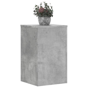 vidaXL Plant Stands 2 pcs Concrete Grey 30x30x50 cm Engineered wood