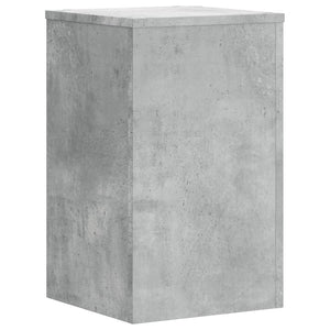 vidaXL Plant Stands 2 pcs Concrete Grey 30x30x50 cm Engineered wood