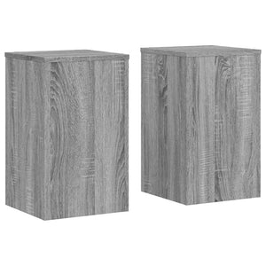 vidaXL Plant Stands 2 pcs Grey Sonoma 30x30x50 cm Engineered wood