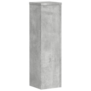 vidaXL Plant Stand 2pcs Concrete Grey 17x17x60 cm Engineered Wood