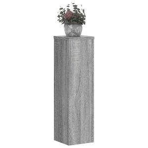 vidaXL Plant Stand 2pcs Grey Sonoma 17x17x60 cm Engineered Wood