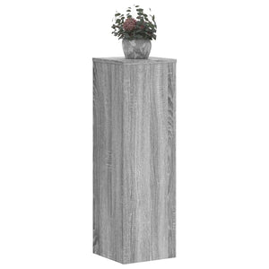 vidaXL Plant Stand 2pcs Grey Sonoma 25x25x80 cm Engineered Wood