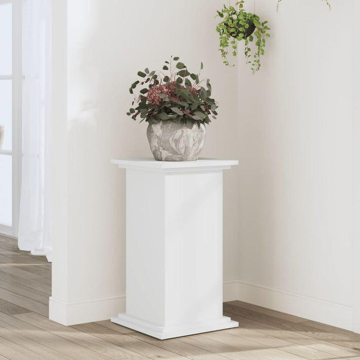 vidaXL Plant Stand White 33x33x60 cm Engineered Wood