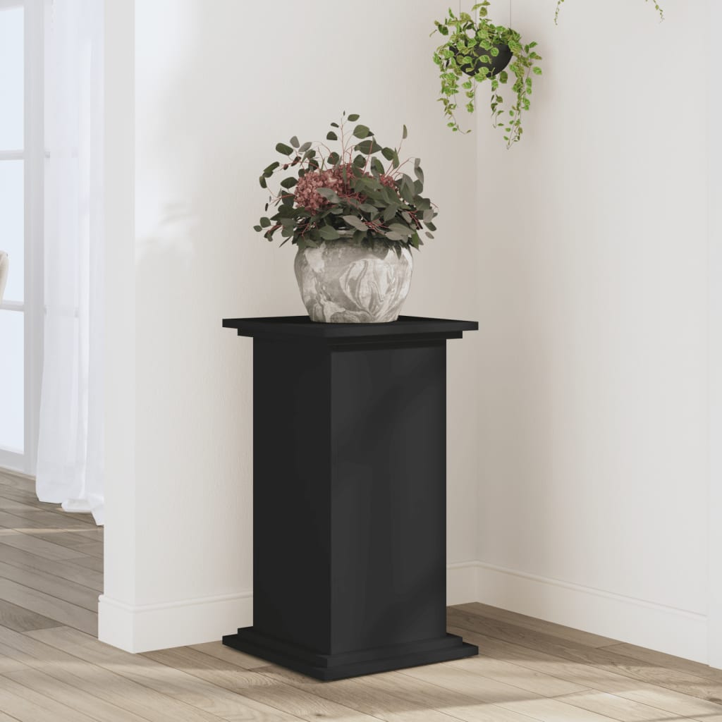 vidaXL Plant Stand Black 33x33x60 cm Engineered Wood