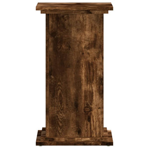 vidaXL Plant Stand Smoked Oak 33x33x60 cm Engineered Wood