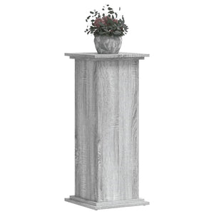 vidaXL Plant Stand Grey Sonoma 33x33x80 cm Engineered Wood