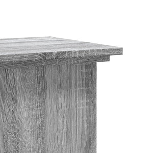 vidaXL Plant Stand Grey Sonoma 33x33x80 cm Engineered Wood