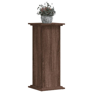 vidaXL Plant Stand Brown Oak 33x33x80 cm Engineered Wood