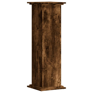 vidaXL Plant Stand Smoked Oak 33x33x100 cm Engineered Wood