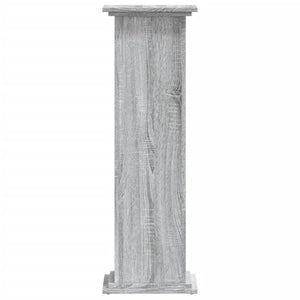 vidaXL Plant Stand Grey Sonoma 33x33x100 cm Engineered Wood